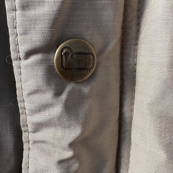 Woolrich women's med/large tan jacket hood pockets plaid lining gorpcore twee - Picture 5 of 5